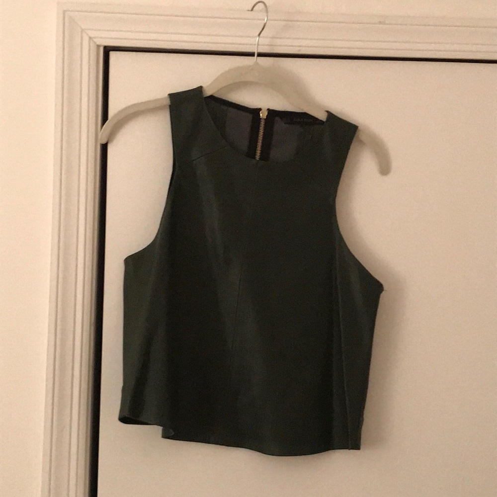 Zara Vegan Leather Shell